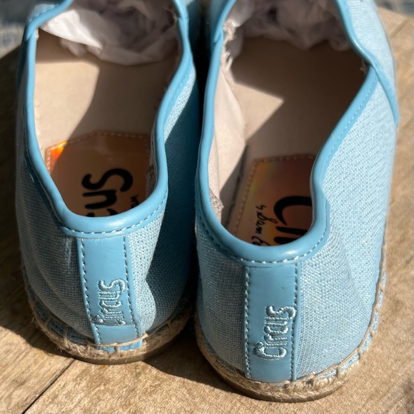 Circus By Sam Edelman Leni 6 Espadrille Flats  Blue/Silver Sz 8 Good Condition - Picture 3 of 9